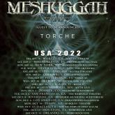 Meshuggah US Tour 2022 poster