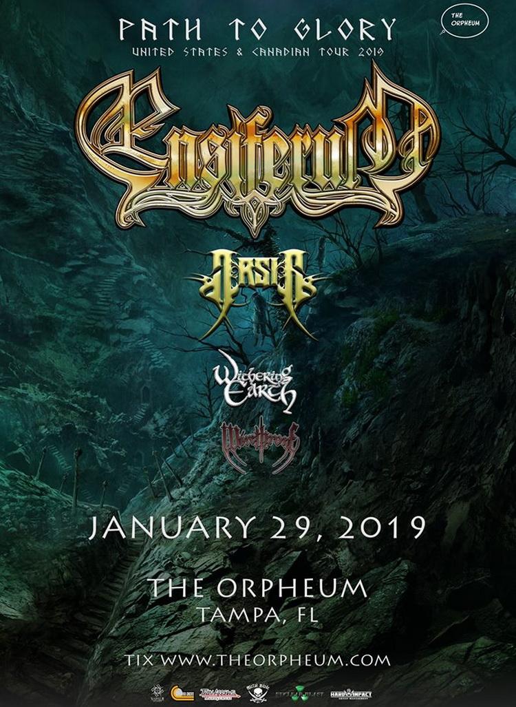  Ensiferum Florida Show 2019 poster
