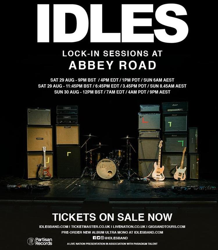 IDLES live streaming show 2020 poster