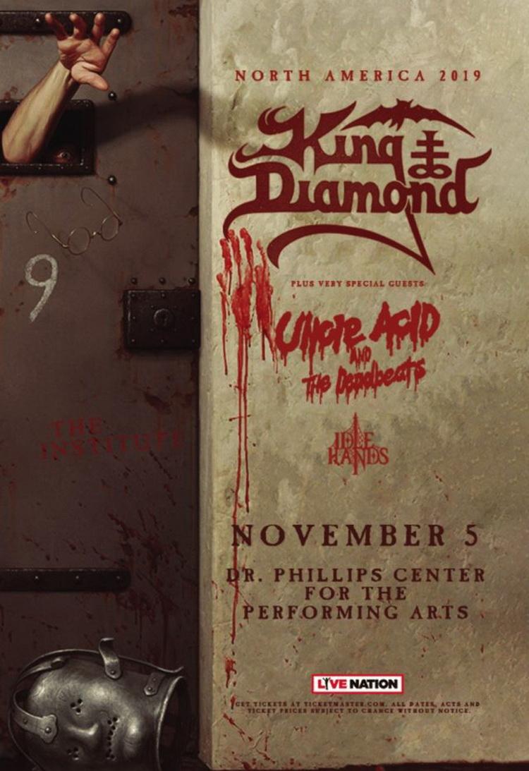 King Diamond Orlando, FL, 2019 show poster