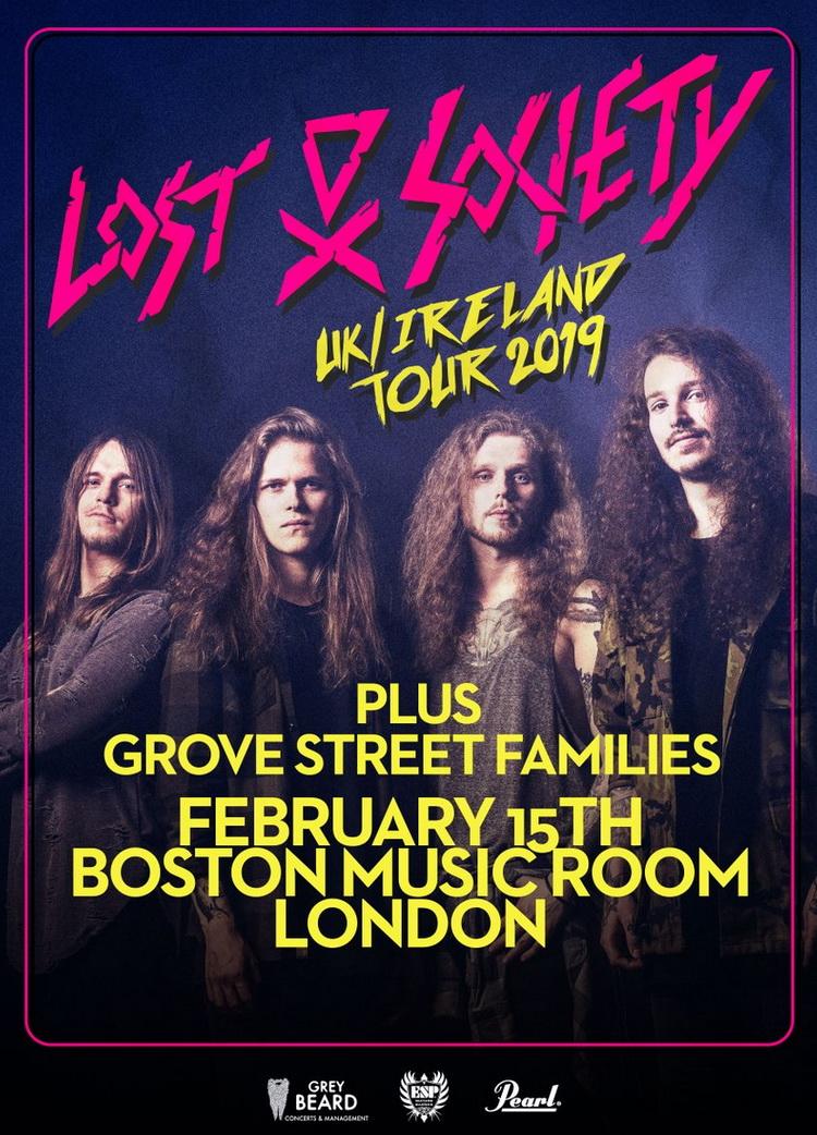 Lost Society London show 2019 poster