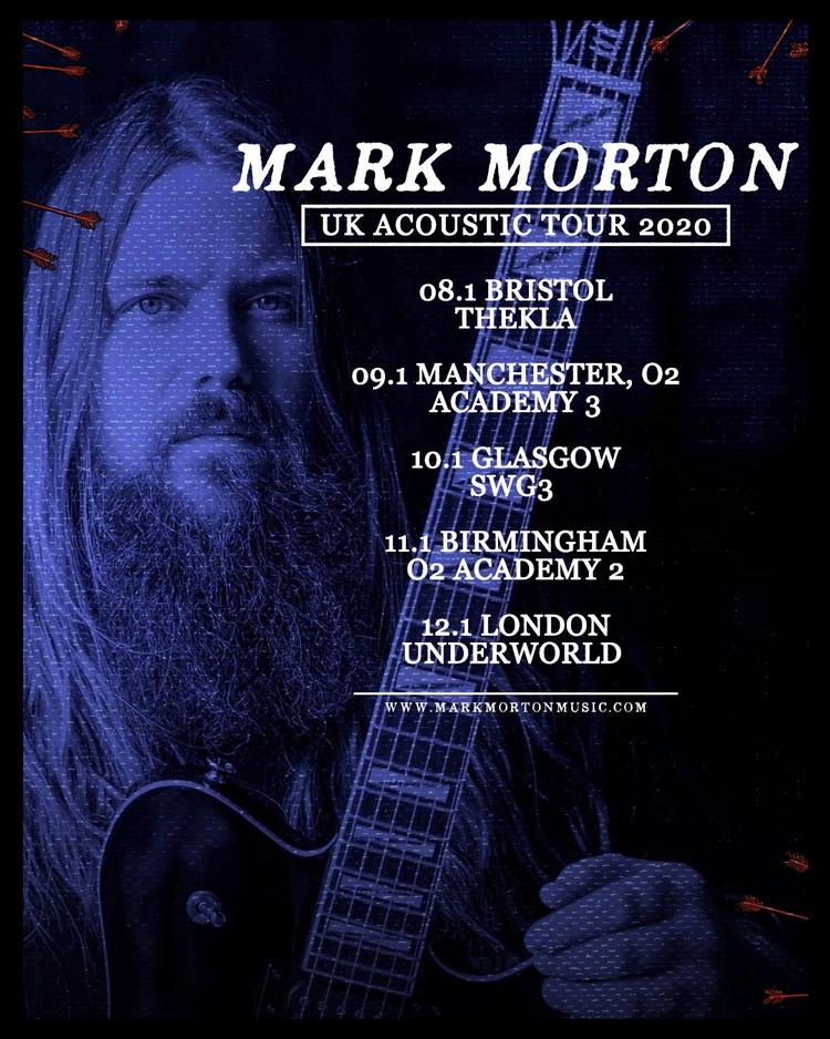 Mark Morton UK Tour 2020 poster