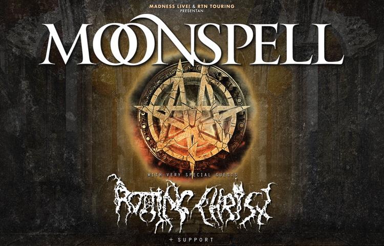 Moonspell and Rotting Christ London show 2019 poster