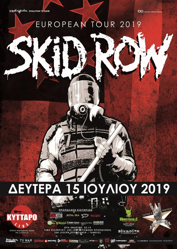 Skid Row Athens 2019 poster
