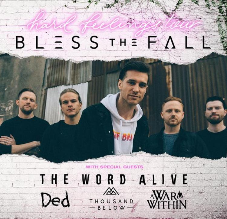 Blessthefall US Tour 218 poster