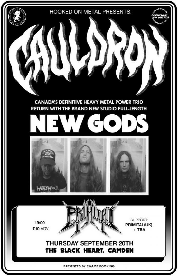 Cauldron and Primitai London Live Show 2018 poster