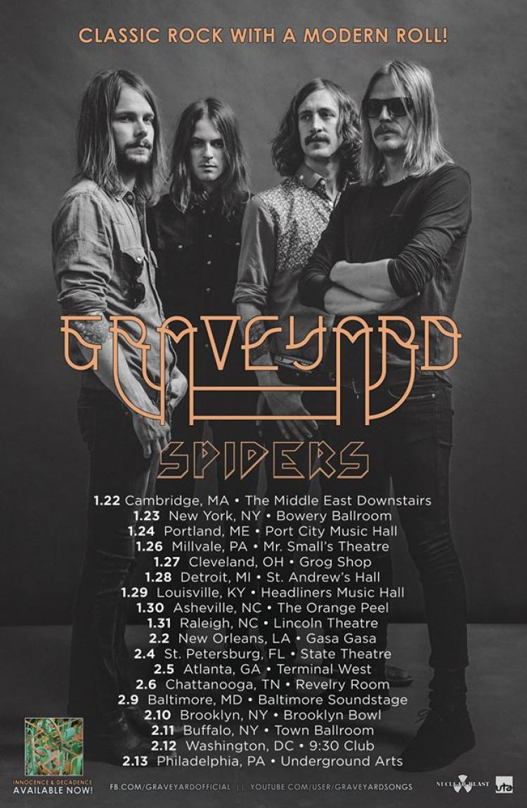 Graveyard US Tour 2016 poster