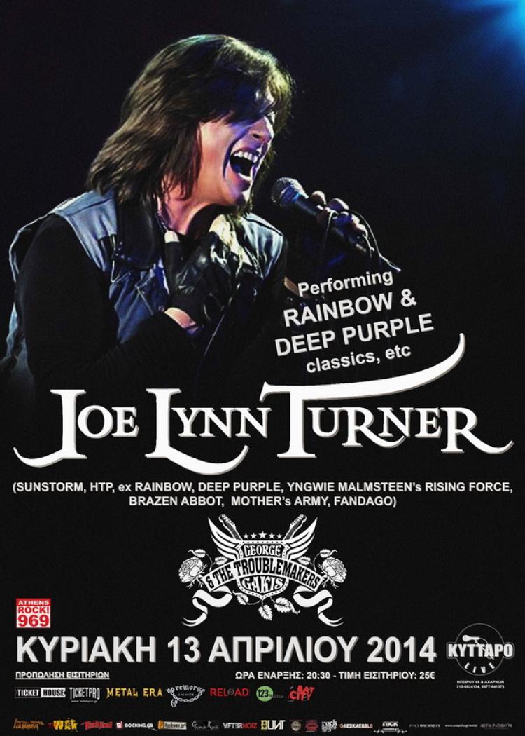Joe Lynn Turner live in Athens 2014 poster