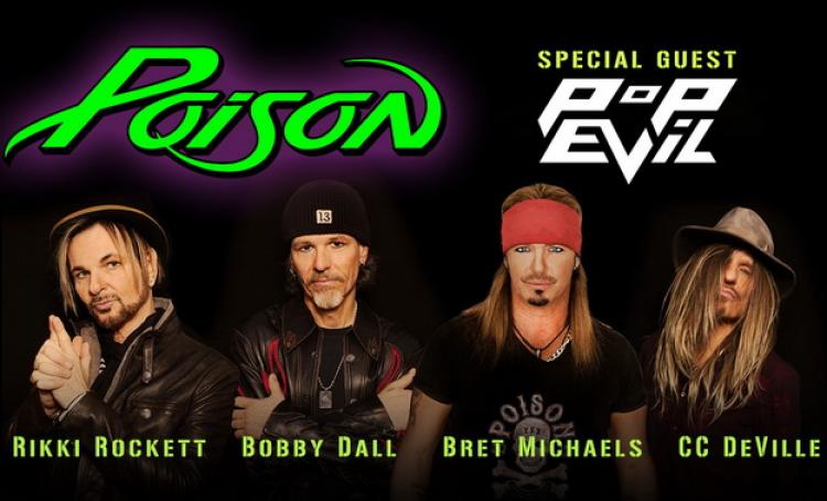 Poison & Pop Evil 2018 poster