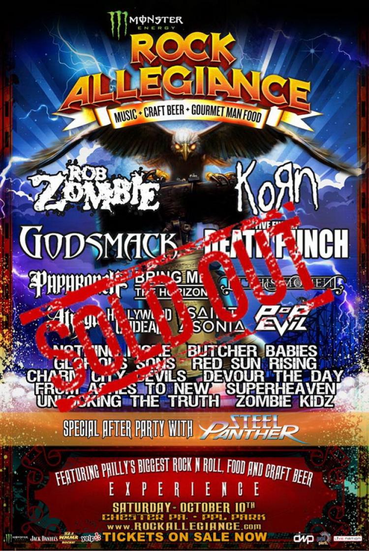 Rock Allegiance Festival 2015 poster