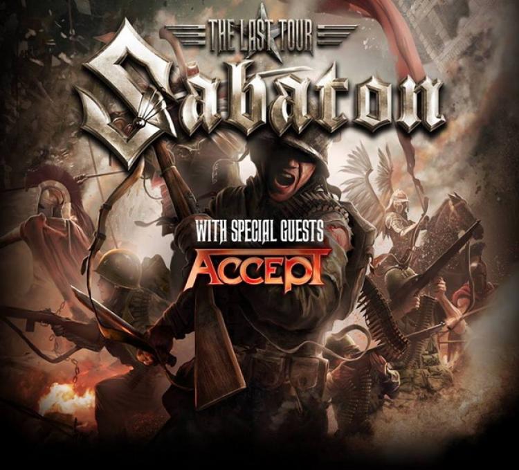 Sabaton Athens 2017 poster