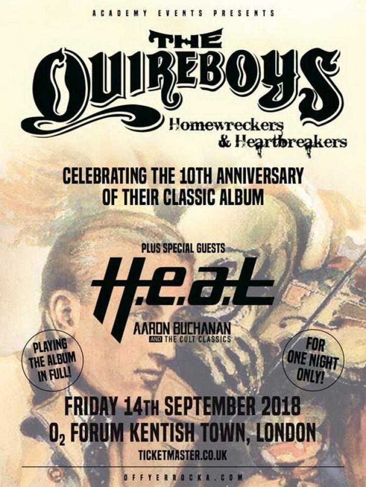 The Quireboys London Show 2018 poster
