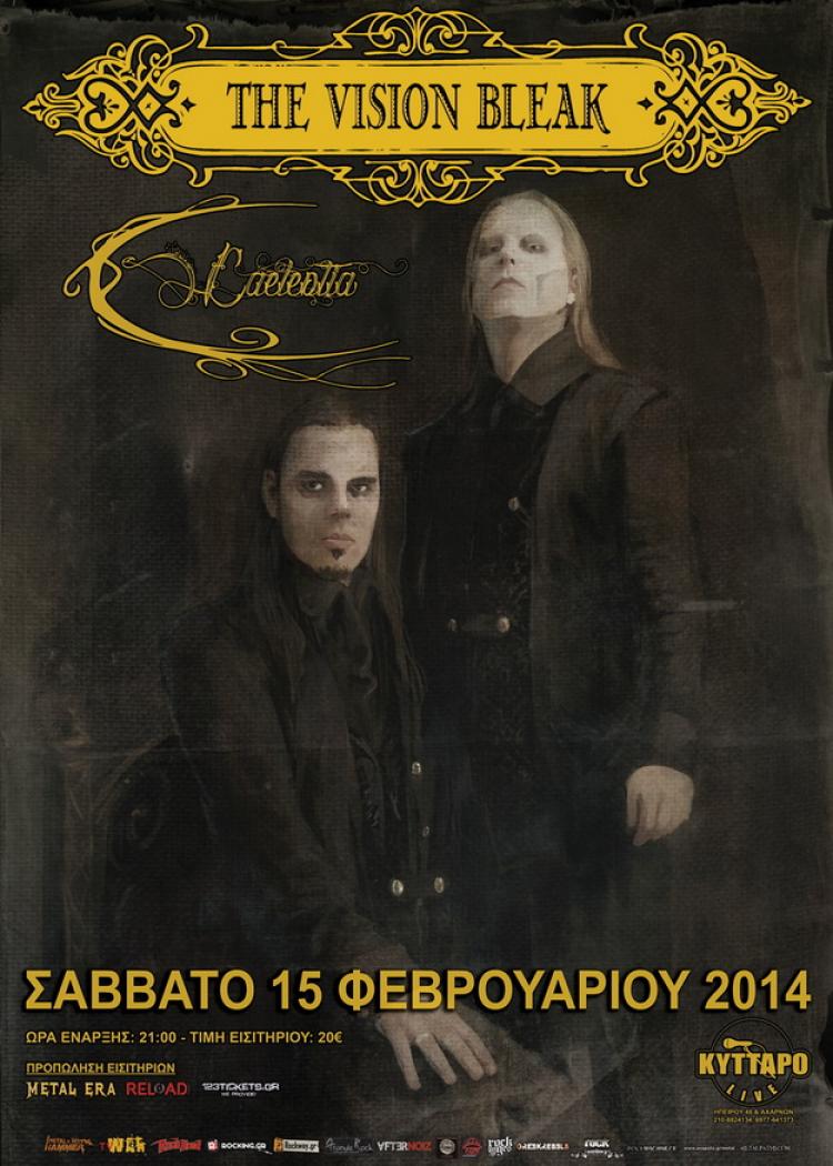 The Vision Bleak live in Athens 2014 poster