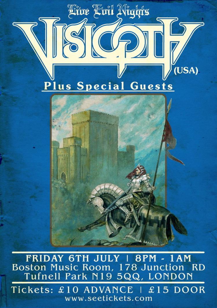 Visigoth London show 2018 poster
