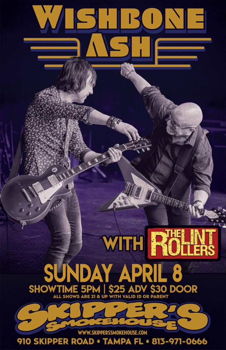 Wishbone Ash Tampla FL 2018 poster
