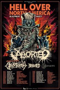 Aborted North American Tour 2019 poster