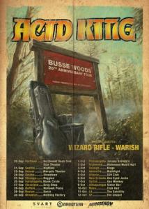 Acid King US Tour 2019 poster