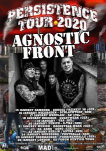 Agnostic Front Euro Tour 2020 poster
