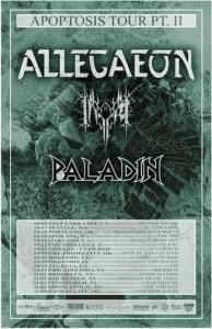 Allegaeon US Tour 2019 poster