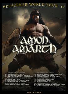 Amon Amarth Euro Tour 2019 poster