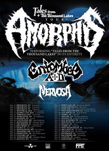 Amorphis North American Tour 2020 poster