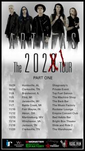 Artifas US Tour 2021 poster