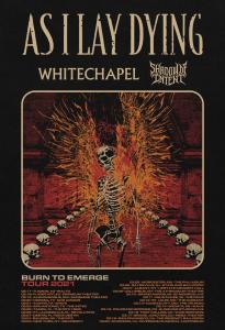 As I Lay Dying US tour 2021 poster