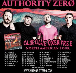 Authority Zero North American Tour 2021 poster
