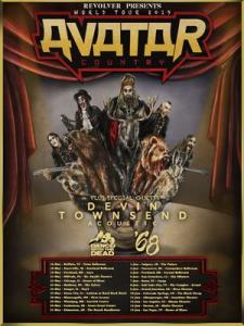 Avatar North American Tour 2019 poster