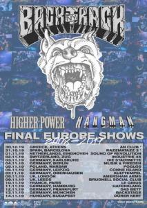 Backtrack Euro Tour 2019 poster