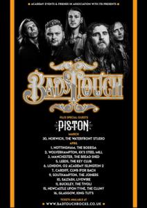 Bad Touch UK Tour 2020 poster