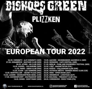 Bishops Green Euro Tour 2022 poster