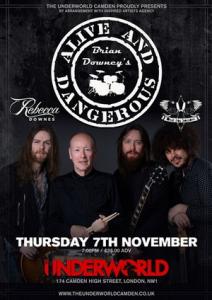 Brian Downey’s Alive And Dangerous London Show 2019 poster