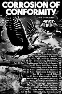 Corrosion Of Conformity Euro & UK Tour 2021 poster