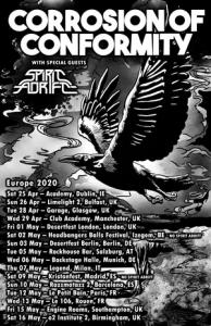 Corrosion Of Conformity Euro Tour 2020 poster