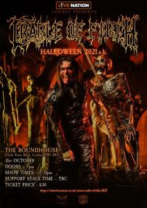 Cradle Of Filth Halloween Show 2021 poster