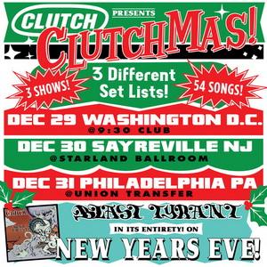 Clutchmas Shows 2019 poster