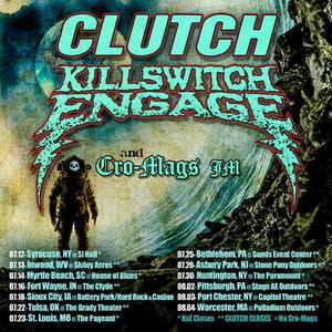 Clutch and Killswitch Engage US Tour 2019 poster