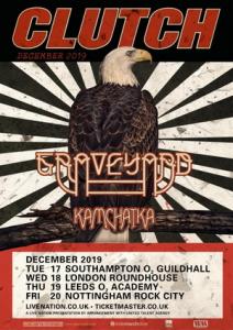 Clutch UK Tour 2019 poster