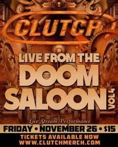 Clutch live streaming show 2021 poster