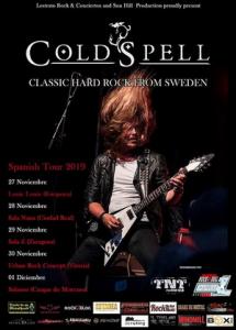 ColdSpell Spanish Tour 2019 poster