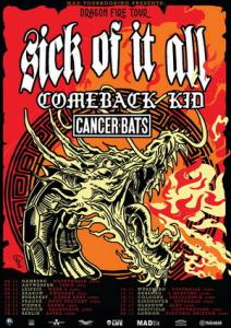 Comeback Kid & Sick Of It All Euro Tour 2019 poster