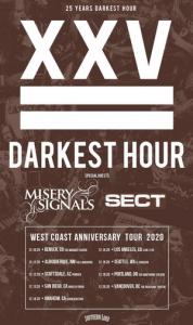 Darkest Hour North American Tour 2020 poster