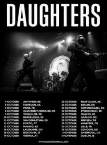 Daughters Euro Tour 2019 poster