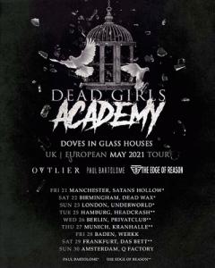 Dead Girls Academy UK & EU Tour 2021 poster
