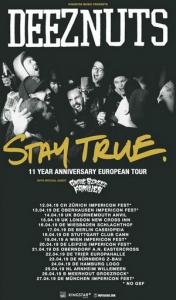 Deez Nuts Euro Tour 2019 poster