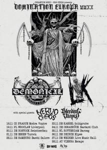 Demonical & LIK Euro Tour 2020 poster