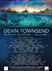Devin Townsend Euro & UK Tour 2019 poster