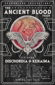 Dischordia North American Tour 2019 poster