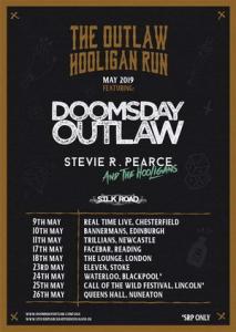 Doomsday Outlaw and Stevie UK Tour 2019 poster